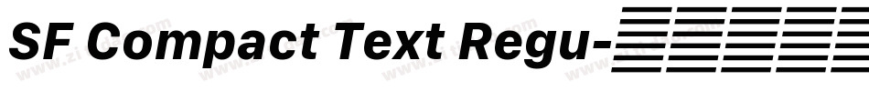 SF Compact Text Regu字体转换